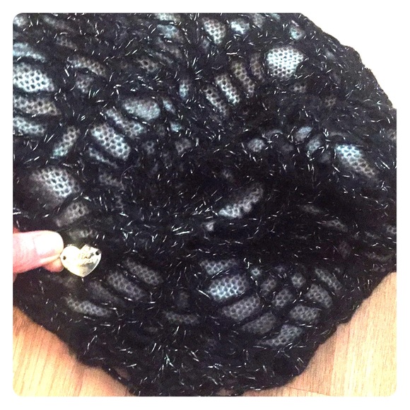Betsey Johnson Accessories - Betsy Johnson infinity scarf with lace detail